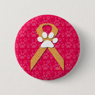 U-pick the Colour/Animal Cruelty Prevention Ribbon 2 Inch Round Button
