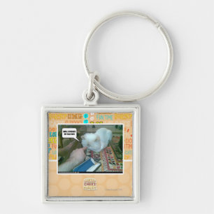 U pushed my face in! keychain