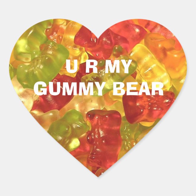 U R My Gummy Bear Stickers (Front)