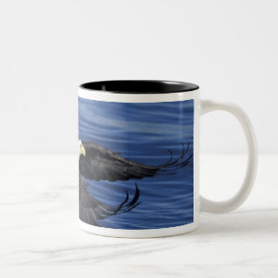 U.S.A., Alaska, Kenai Peninsula Bald eagle Two-Tone Coffee Mug