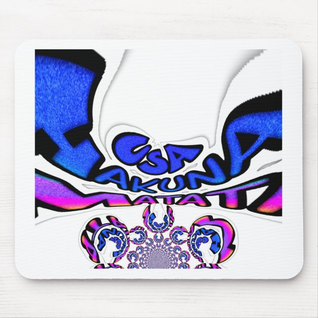 U.S.A beautiful amazing text quote design Mouse Pad (Front)