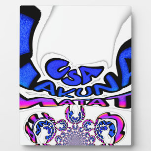 U.S.A beautiful amazing text quote design Plaque