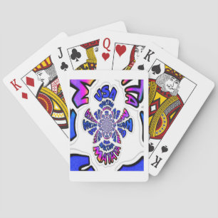 U.S.A beautiful amazing text quote design Playing Cards