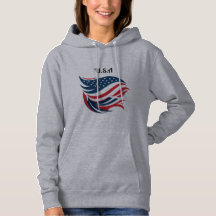 U.S.A drapeau fille sweat - shirt à capuche