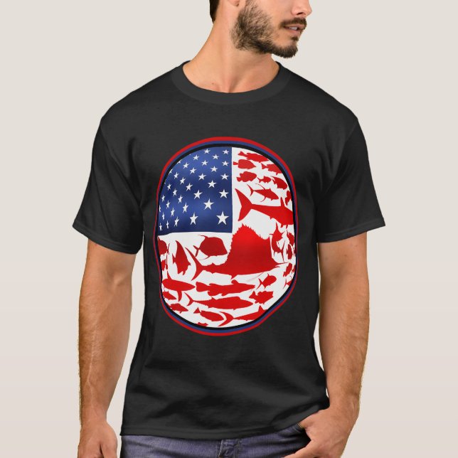 u.s.a. fish T-Shirt (Front)