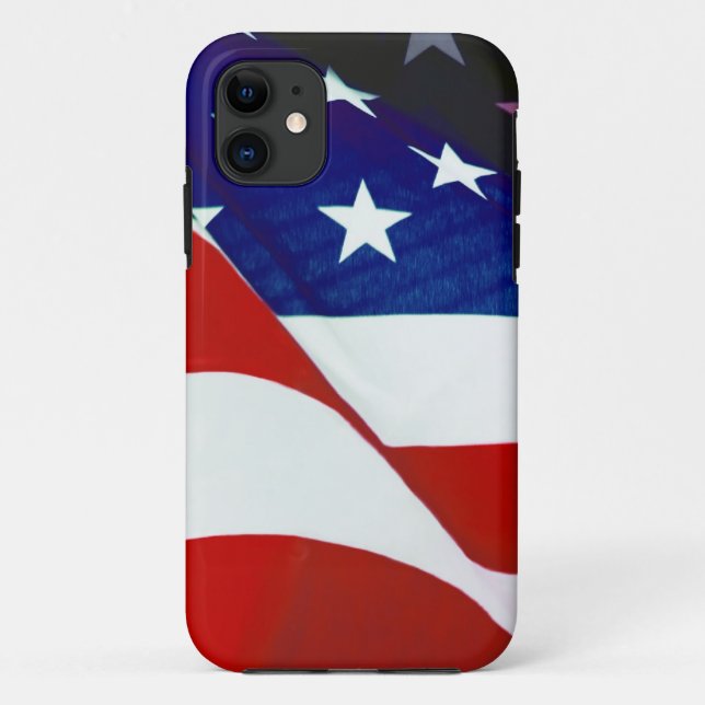 U.S.A. Flag Case-Mate iPhone Case (Back)