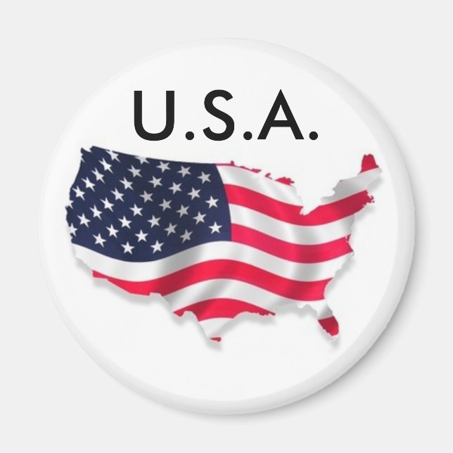 U.S.A. Fridge Magnet (Front)