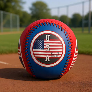 U.S.A. Kinka T Creations Baseball