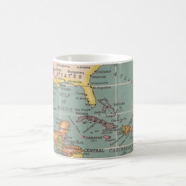U.S.A, Mexico & the Caribbean Coffee Mug (Center)