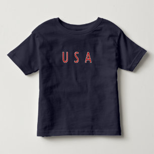 U S A  Patriotic design Toddler T-shirt