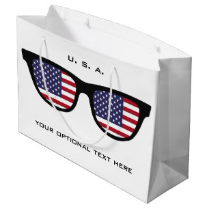 U. S. A. Shades custom text & colour gift bag