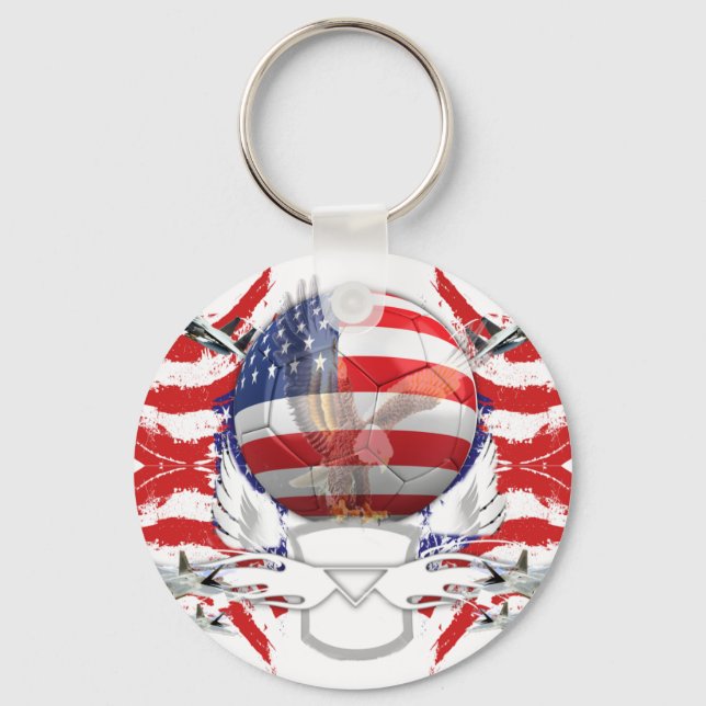 U.S.A. Soccer Keychain (Front)