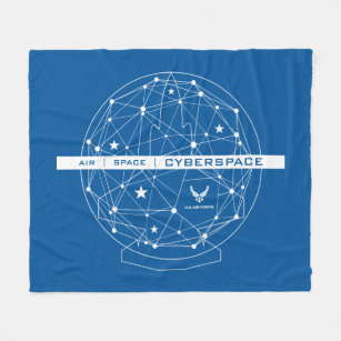 U.S. Air Force   Air Space Cyberspace Fleece Blanket