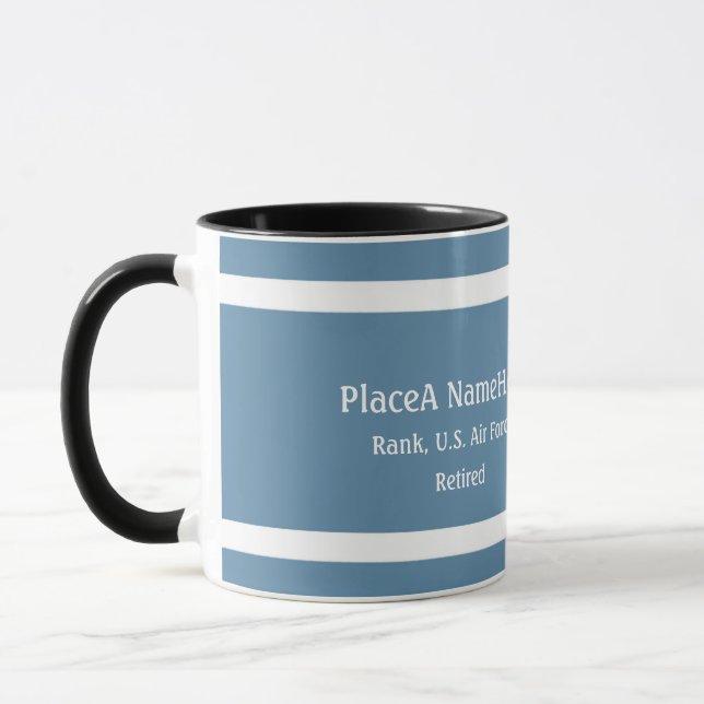 U.S. Air Force Defence emblem personalize Mug (Left)