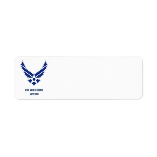 U.S. Air Force Vet Return Address Label