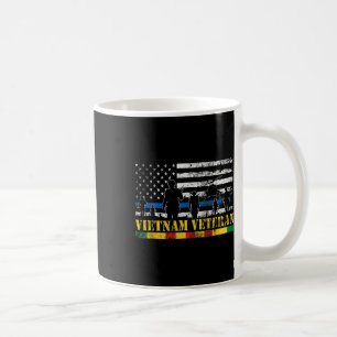 U.s Army Vietnam Veteran American Flag Soldier Vie Coffee Mug