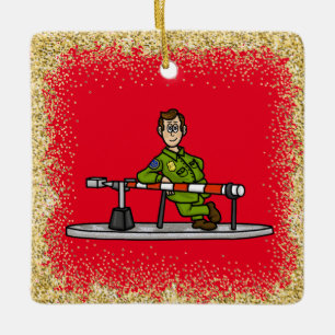 U.S. Border Patrol  At Border Christmas Ornament  