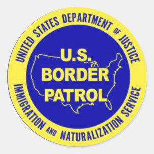 U.S. Border Patrol Badge Classic Round Sticker