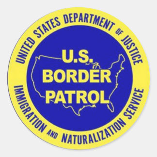 U.S. Border Patrol Badge Classic Round Sticker