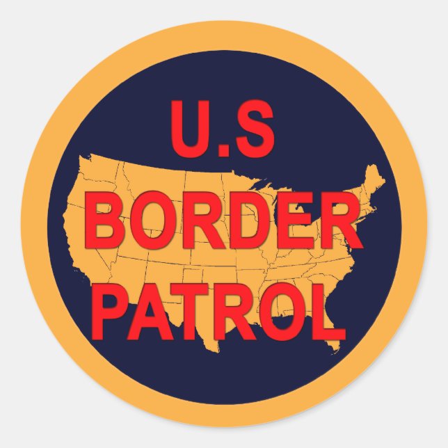 U.S border patrol sticker (Front)