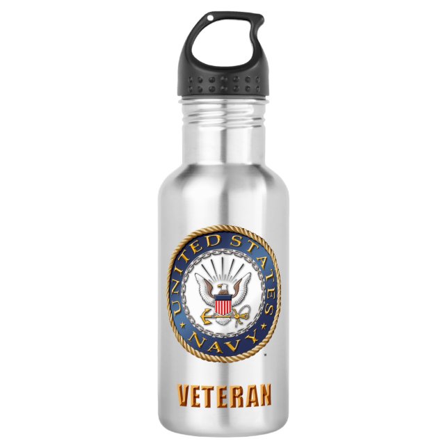 U.S. Bouteille d'eau de vétéran de marine (Devant)