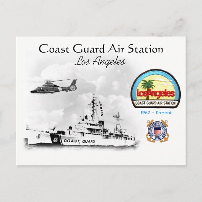 U.S.C.G. Air Los Angeles, California Postcard (Front)