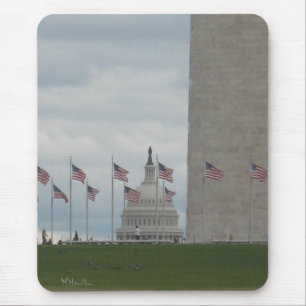 U.S Capitol and Washington Monument Mouse Pad
