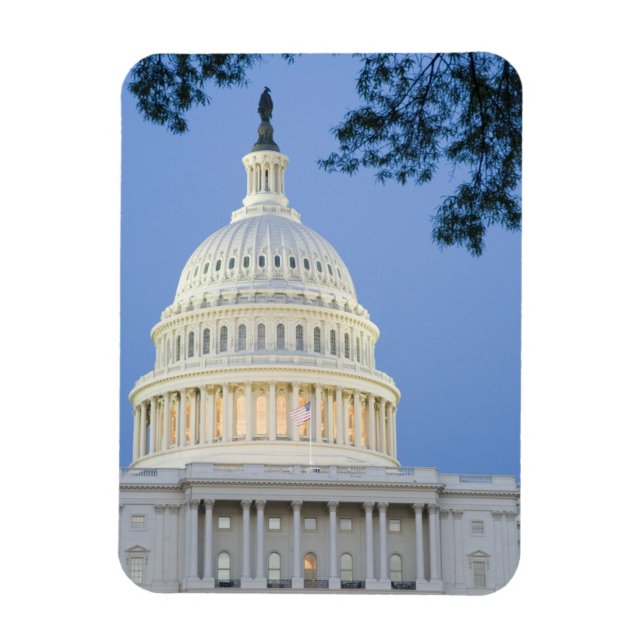 U.S. Capitol at dusk, Washington D.C. (District Magnet (Vertical)