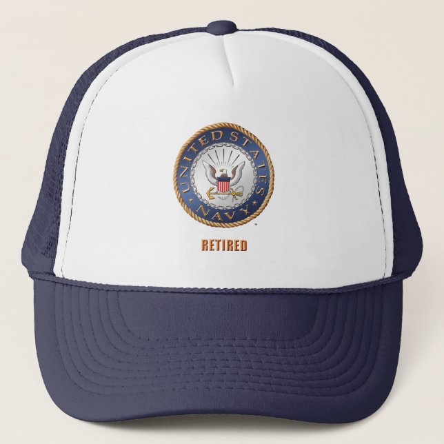 U.S. Casquette de camionneur retiré par marine (Devant)