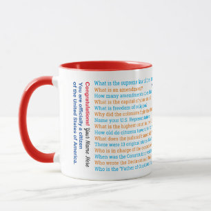 U.S. Citizenship Test Questions Mug