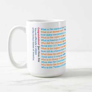 U.S. Citizenship Test Questions Mug