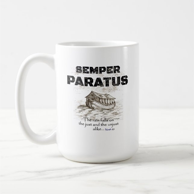 U.S. Coast Guard Latin Moto Quote"Semper Paratus"  Coffee Mug (Left)