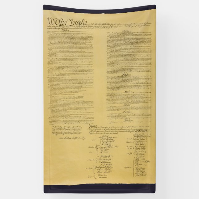 U.S. Constitution banner (Vertical)