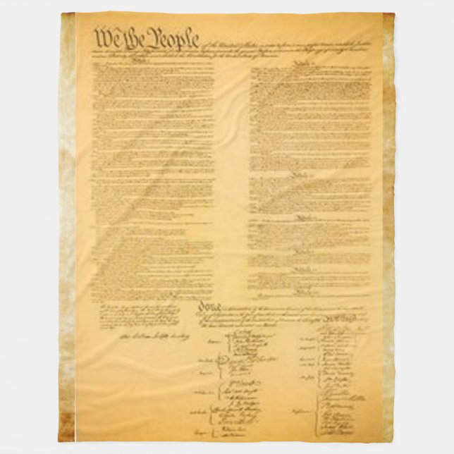 U.S. CONSTITUTION FLEECE BLANKET (Front)