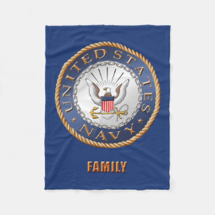 U.S. Couverture d'ouatine de famille de marine