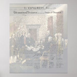 U.S. Declaration of Independence / Signing Of  Poster