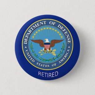 U.S. Defence Department Retired 2 Inch Round Button