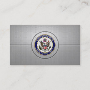 U.S. Defense Attaché System (DAS) Emblem [3D] Business Card