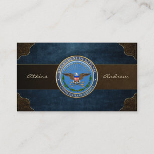 U.S. Department of Defense (DOD) Emblem [3D] Business Card