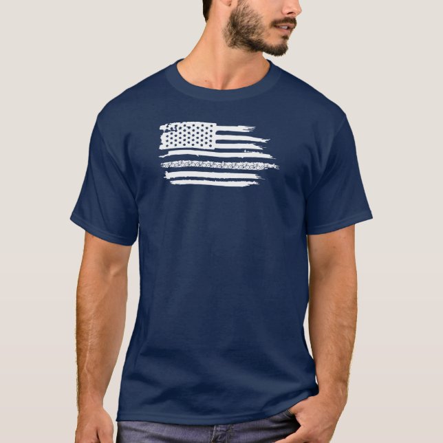 U.S. Flag Cycling T-Shirt (Front)