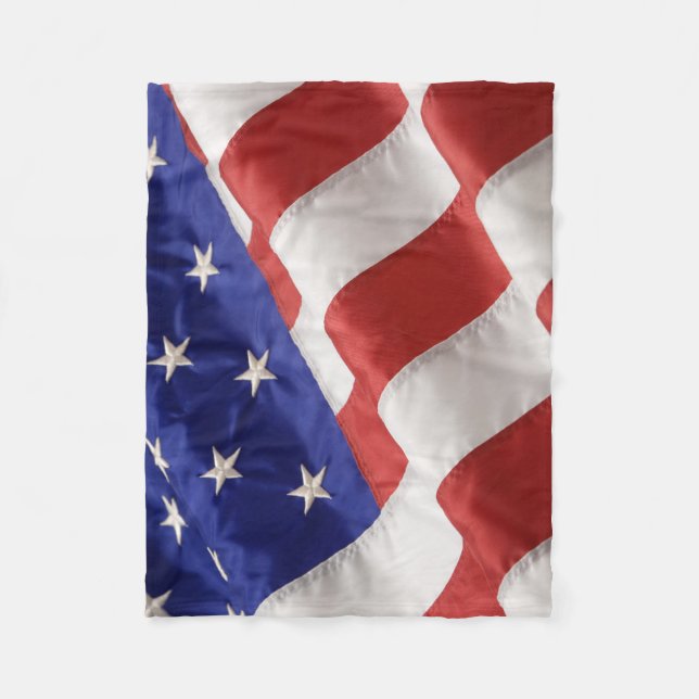 U.S.Flag Fleece Blanket, 30"x40" Blanket (Front)