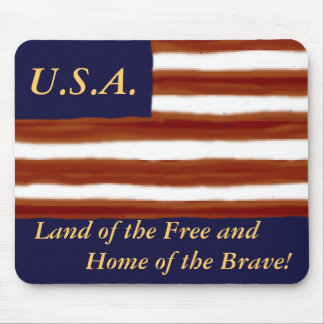 U.S. Flag Personalized Mouse Pad