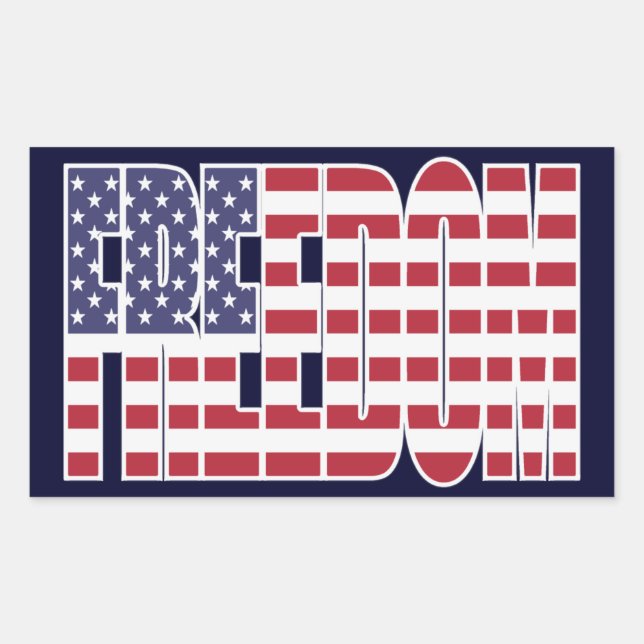 U.S. Freedom Flag Stickers (sheet of 4) (Front)