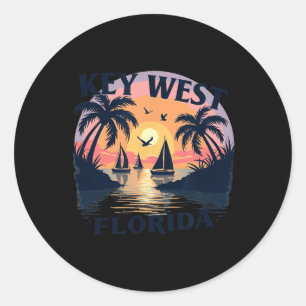 U.s. Island City - Florida Keys Archipelago  Classic Round Sticker