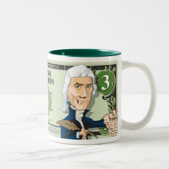U.S. Les Présidents Mug Collection : #3 Jefferson (Droit)