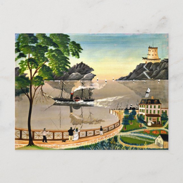 U.S. Mail Boat, 1885 Postcard (Front)