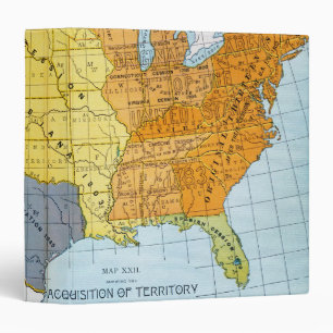 U.S. MAP, 1776-1884 BINDER