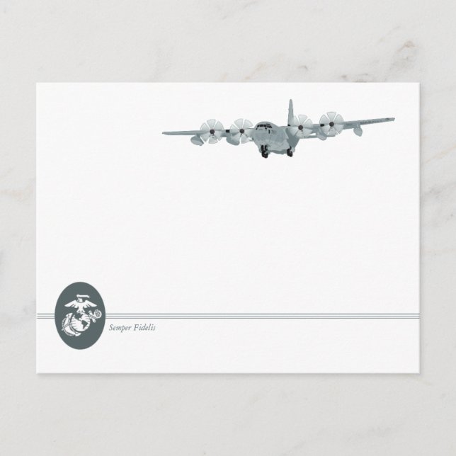 U.S. Marine Aviation [C-130] Postcard (Front)