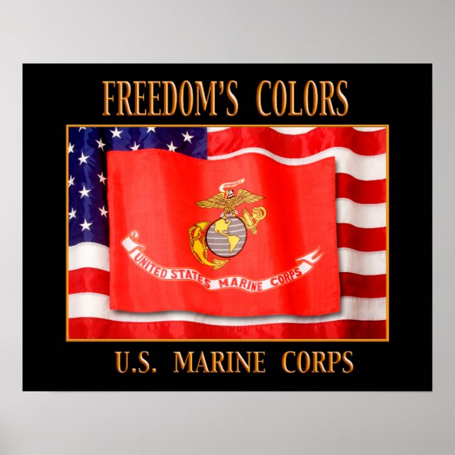 U.S. Marine Corps 20" x 16" Print (Front)