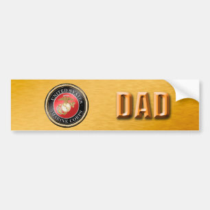U.S. Marine Corps Dad Bumper Sticker